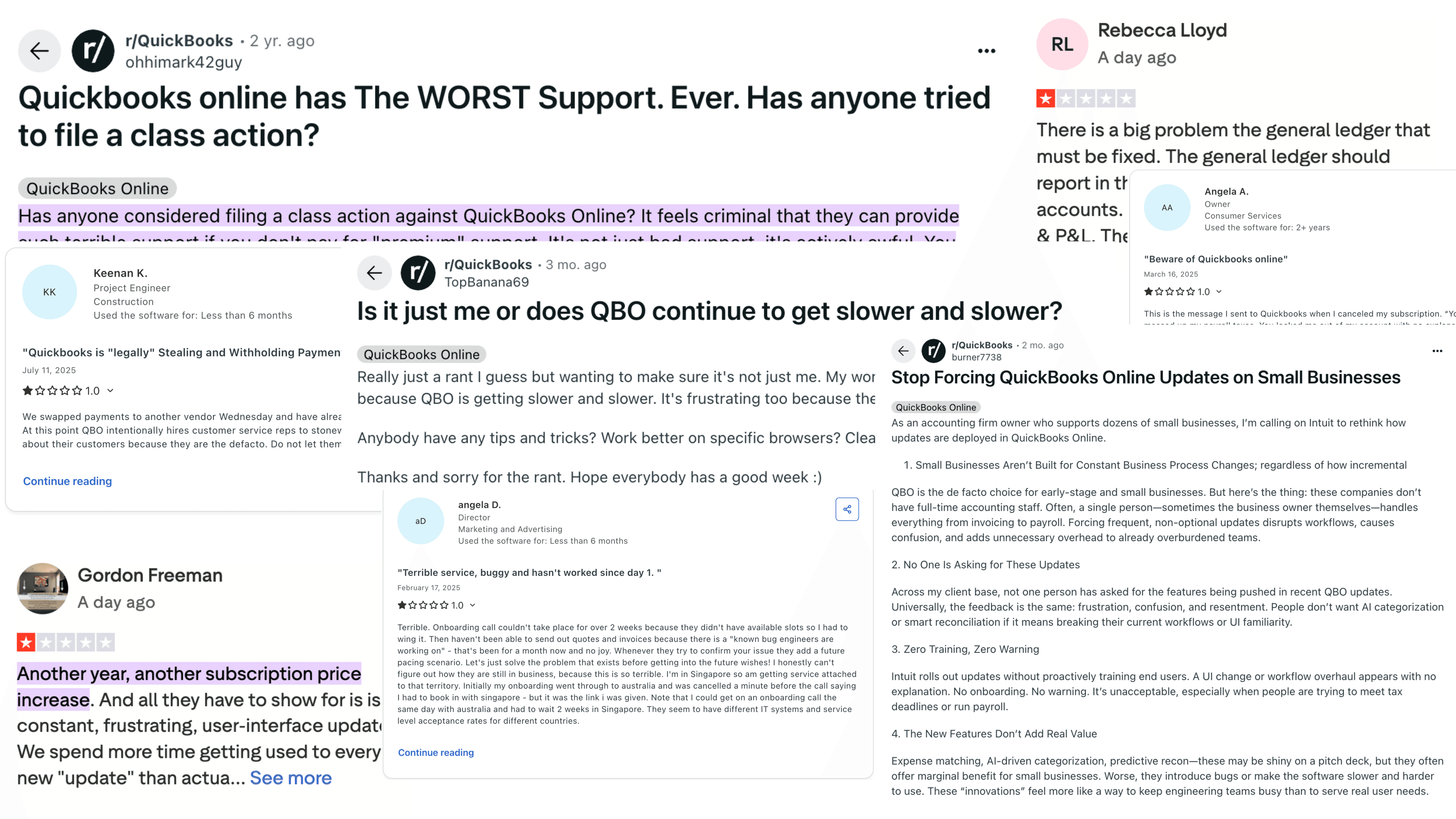 QBO Complaints